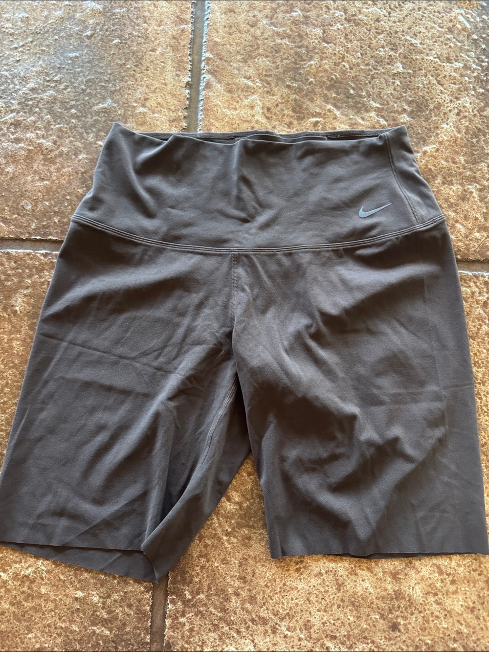 Nike Women’s Brown Bike Shorts with Reflective Swoosh